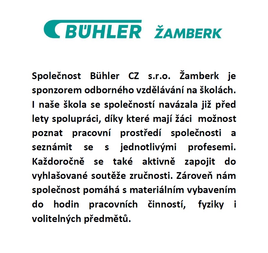 Spolupráce s firmou Bühler